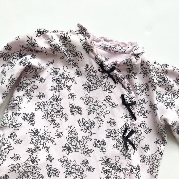 Little Me floral footed jumpsuit VGUC 3 months - Picture 2 of 4